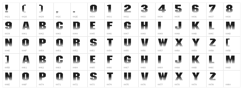 InvisibleKiller Character Map