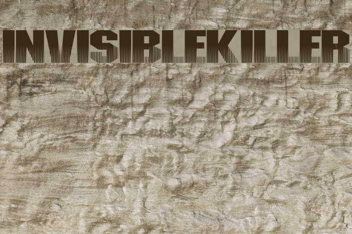 InvisibleKiller फ़ॉन्ट examples