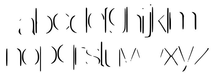 Invisible Font LOWERCASE