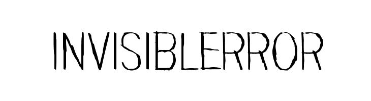 Invisiblerror  नि: शुल्क फ़ॉन्ट्स डाउनलोड