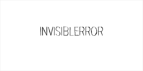 Invisiblerror Logo
