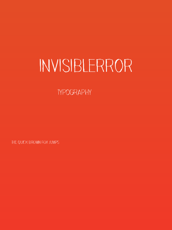 Invisiblerror Poster