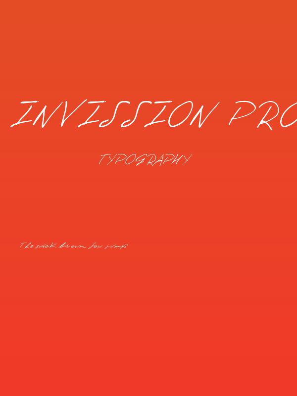 Invission Pro Italic Poster