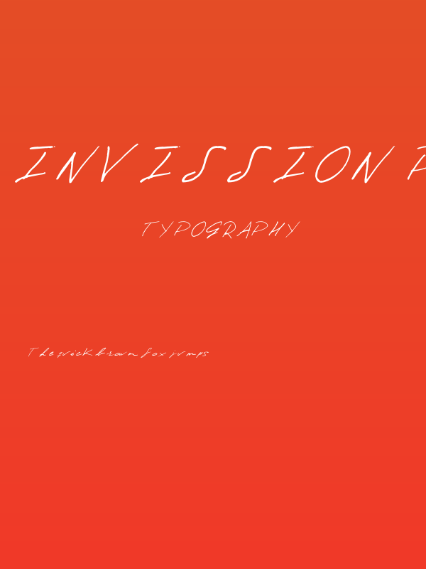 Invission Pro Italic Poster