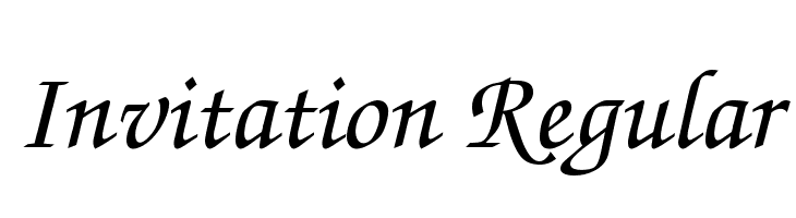 Invitation Regular Font