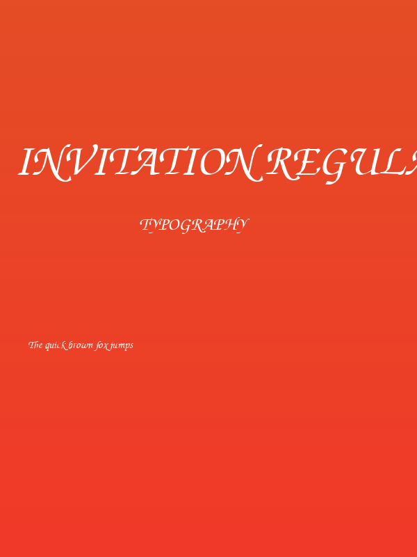 Invitation Regular Poster