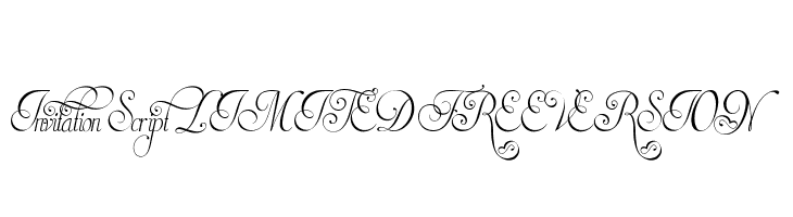 Invitation Script LIMITED FREE VERSION Font