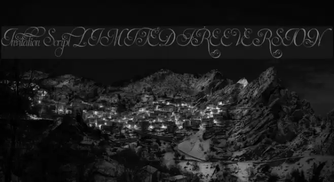 Invitation Script LIMITED FREE VERSION Font examples