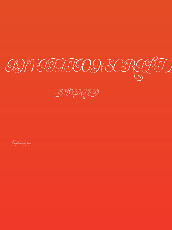 Invitation Script LIMITED FREE VERSION Poster