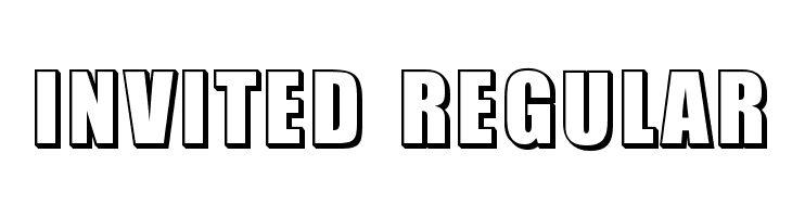 Invited Regular Font