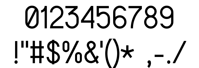 Invologium Regular Font OTHER CHARS