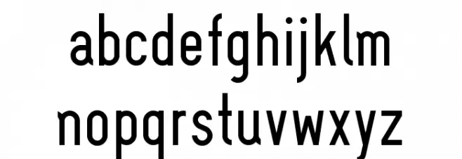 Invologium Regular Schriftart Kleinbuchstaben