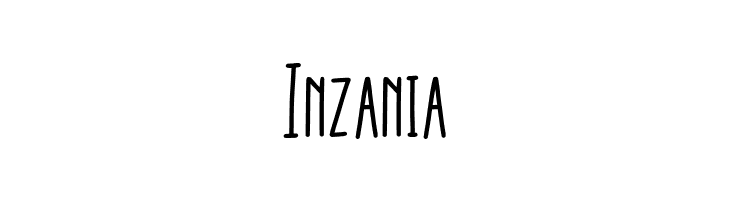 Inzania  Frei Schriftart Herunterladen