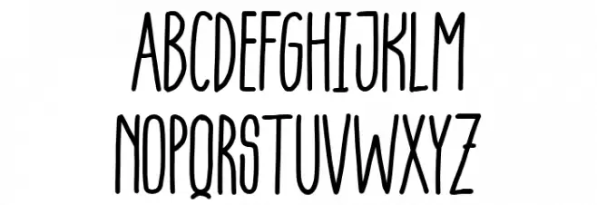 Inzania 字体 大写