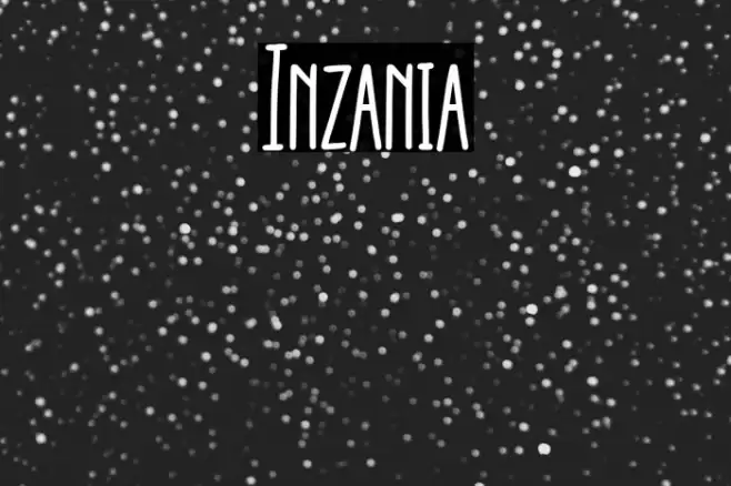 Inzania Font examples