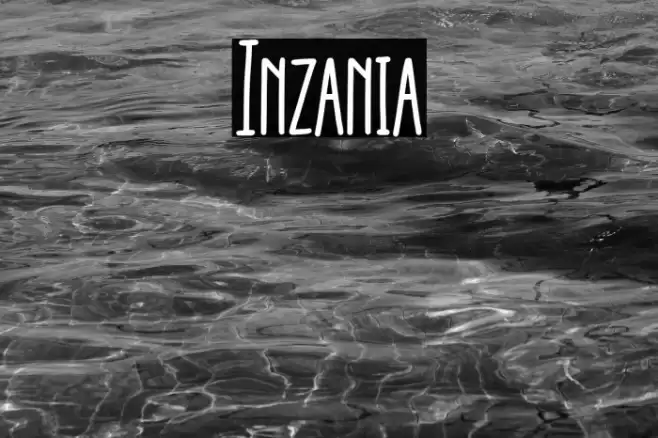 Inzania Font examples