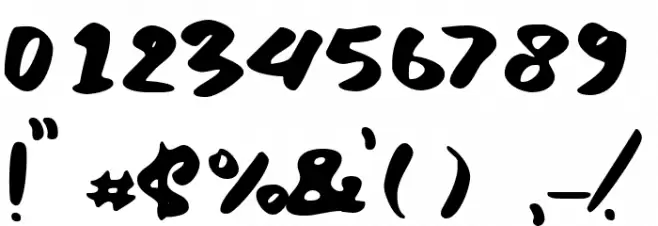 Inzomniac Font OTHER CHARS