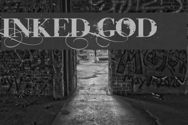 iNked God Font examples