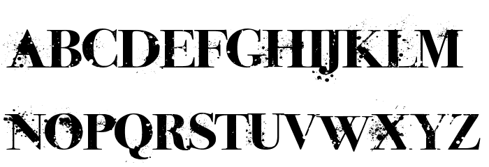 iNked God Font LOWERCASE