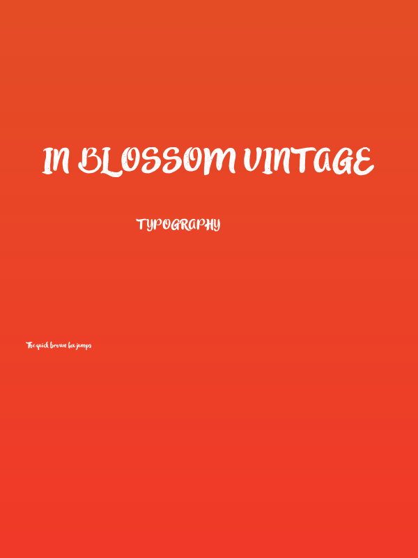 in blossom vintage Poster