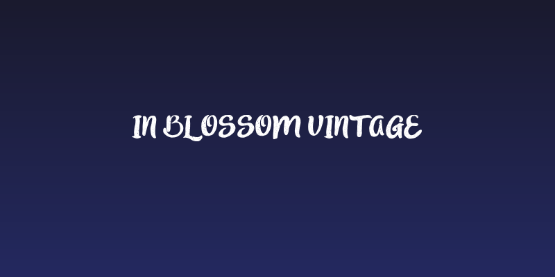 in blossom vintage Social Header