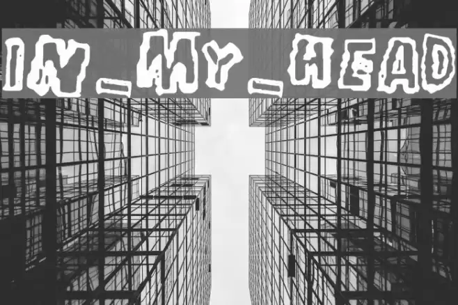 in_my_head Font examples