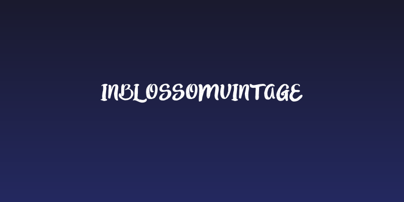 inblossomvintage Social Header