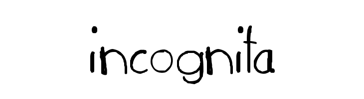 incognita  フリーフォントのダウンロード
