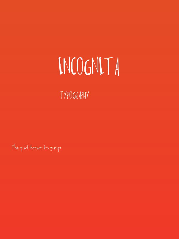 incognita Poster
