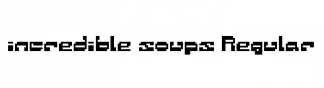 incredible soups Regular  Скачать бесплатные шрифты
