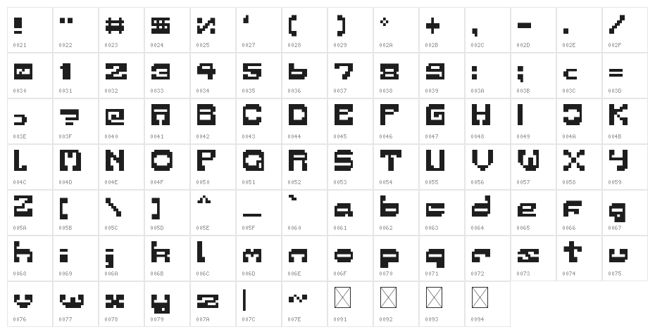 incredible soups Regular Character Map