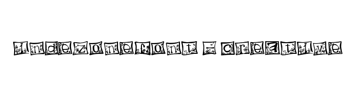 indezonefont - creative Font