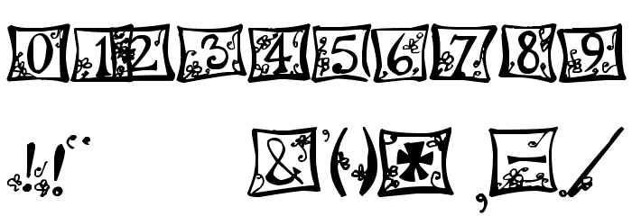 indezonefont - creative Font OTHER CHARS