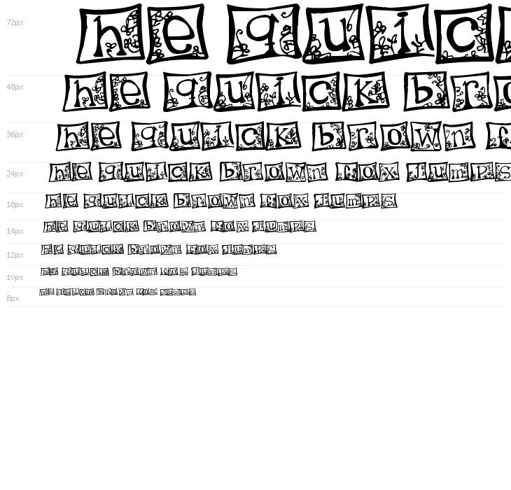 indezonefont - creative Waterfall