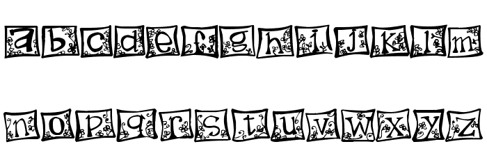 indezonefont - creative Font LOWERCASE