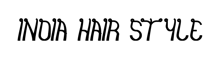 india hair style Font 
