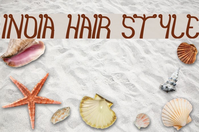 india hair style Font examples