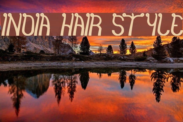 india hair style Font examples