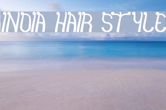 india hair style Font examples