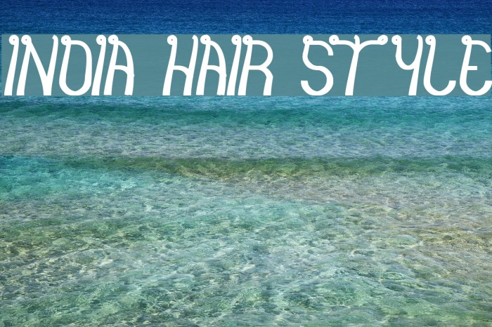 india hair style Font examples