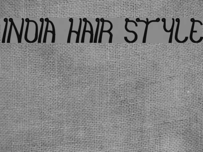 india hair style Font examples