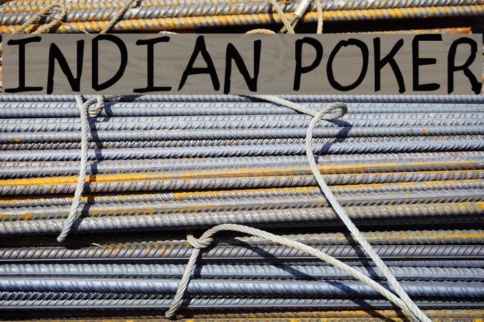 indian poker. Font examples