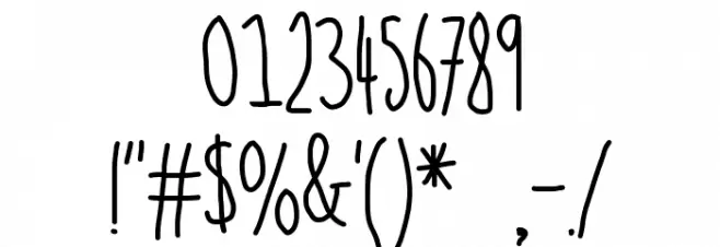 indie queen Font OTHER CHARS