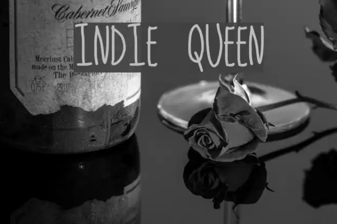 indie queen Font examples