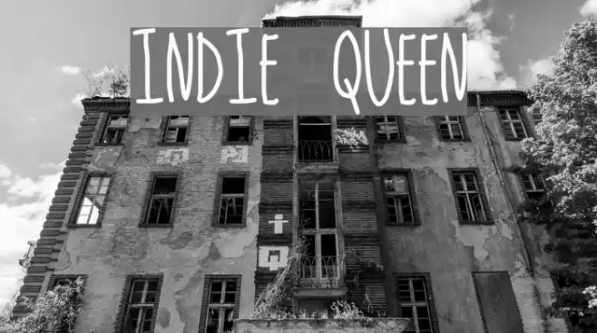 indie queen Font examples