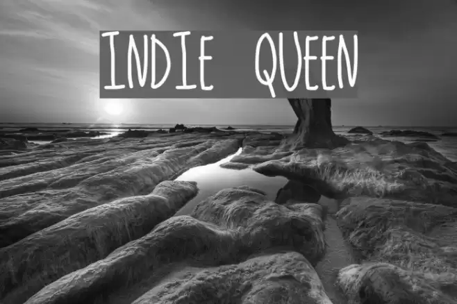 indie queen Font examples