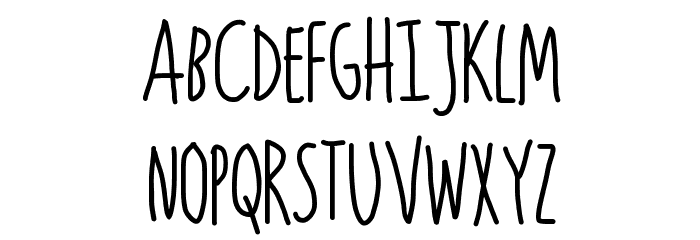indie queen Font LOWERCASE