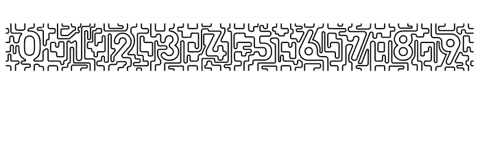 infinity labyrinth Regular Font OTHER CHARS