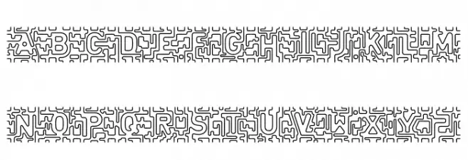infinitylabyrinth-Regular Polices MAJUSCULES