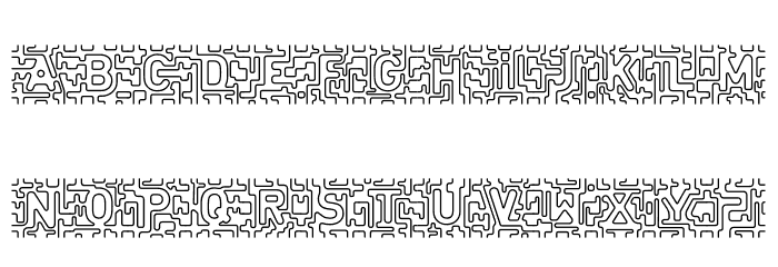 infinitylabyrinth-Regular Font LOWERCASE